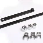 Přípravek - klíč na napínák klínového řemene, extra dlouhý 590 mm, sada 8 dílů - SATRA