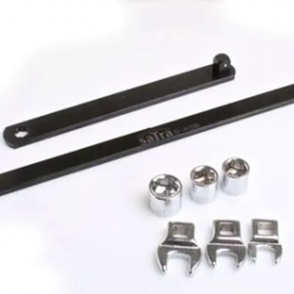 Přípravek - klíč na napínák klínového řemene, extra dlouhý 590 mm, sada 8 dílů - SATRA