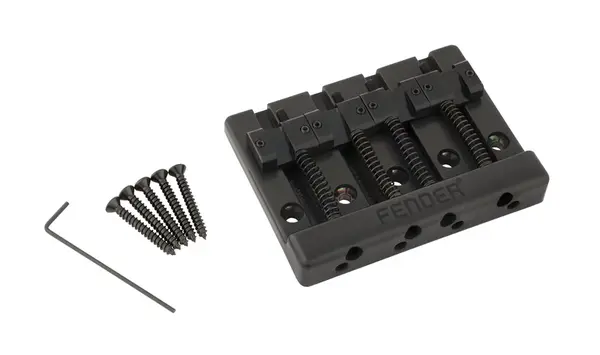 Fender HiMass Bass Bridge Brass Saddles Black