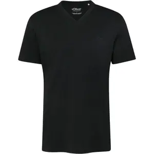 s.Oliver T-SHIRT Pánské tričko, černá, velikost