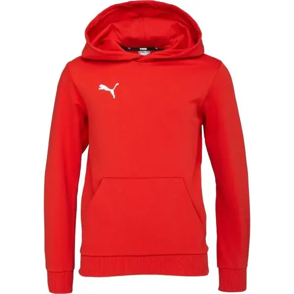 Puma TEAMGOAL CASUALS HOODY JR Dětská mikina, červená, velikost