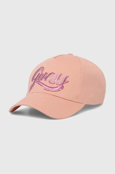Bavlněná baseballová čepice Guess CLAUDIE