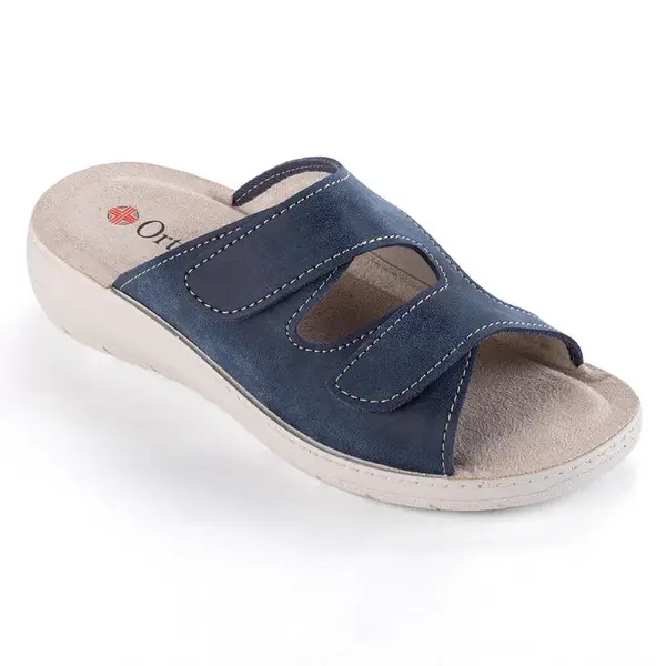 Dámské zdravotní pantofle na klínku modré vel. 41