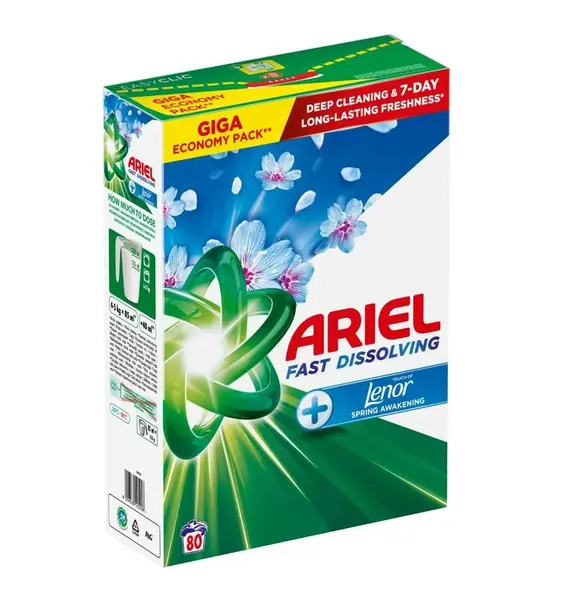 Ariel Touch of Lenor Spring Awakening prací prášek 4,4 kg 80 praní