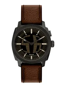 FOSSIL Analógové hodinky  hnedá / čierna