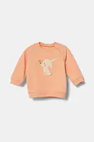 Dětská mikina United Colors of Benetton oranžová barva, s aplikací, 36MJA105G