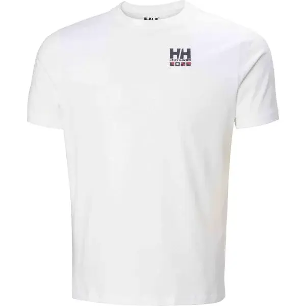 Helly Hansen SHORELINE T-SHIRT 3.0 Pánské bavlněné tričko, bílá, velikost