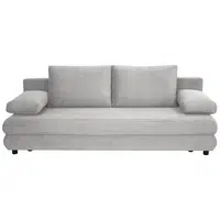 home24 ROZKLÁDACÍ POHOVKA, textil, šedá