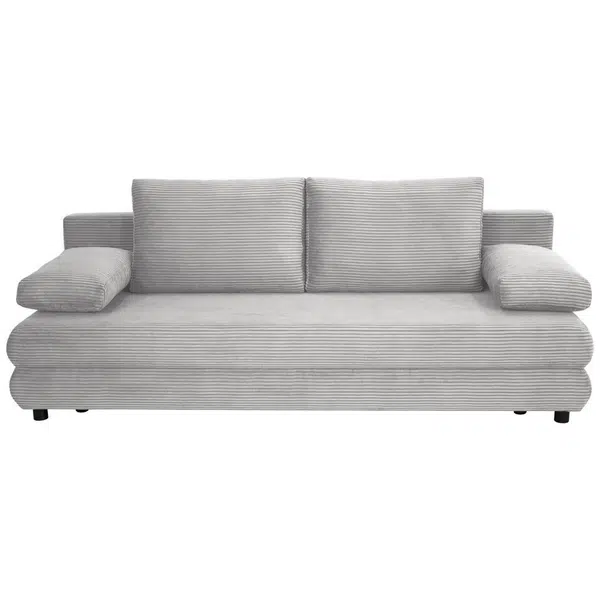 home24 ROZKLÁDACÍ POHOVKA, textil, šedá