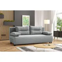 MID.YOU ROZKLÁDACÍ POHOVKA, textil, šedá