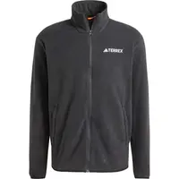 adidas MULTI TERREX ESSENTIALS FULL ZIP FLEECE Pánská outdoorová bunda, černá, velikost