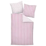 Janine POVLEČENÍ, makosatén, bílá, světle růžová, 140/200 cm