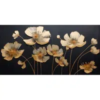 XXXL OBRAZ NA HLINÍKOVÉ DESCE, květiny, 100/50/2 cm