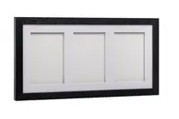 Tiny Memories Sada na otisky nožiček či ručiček, trojrámek - dárková sada pro miminko - černá