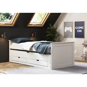 MID.YOU VÝSUVNÁ POSTEL, bílá