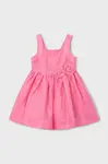 Dětské šaty se lnem Mayoral