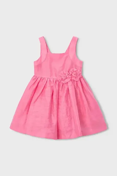 Dětské šaty se lnem Mayoral