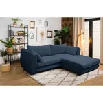 MID.YOU ROHOVÁ SEDAČKA, textil, tmavě modrá
