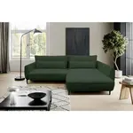 MID.YOU ROHOVÁ SEDAČKA, textil, tmavě zelená