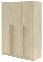 Třídveřová šatní skříň arturo - krémový dub