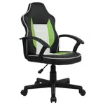 Xora OTOČNÁ ŽIDLE PRO MLÁDEŽ, vzhled kůže, zelená, černá, bílá