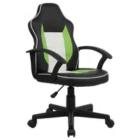 Xora OTOČNÁ ŽIDLE PRO MLÁDEŽ, vzhled kůže, zelená, černá, bílá