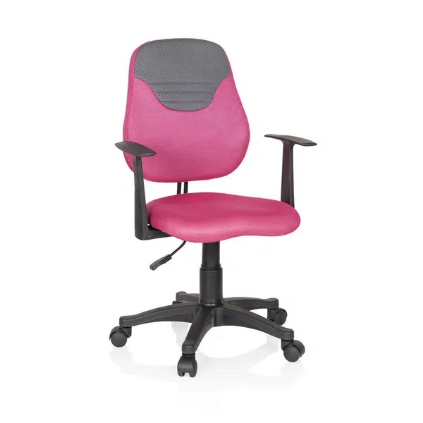 MID.YOU OTOČNÁ ŽIDLE PRO MLÁDEŽ, šedá, pink