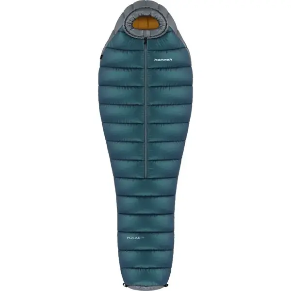 Hannah POLAR 700 Péřový spacák, modrá, velikost 225 cm - zip uprostřed