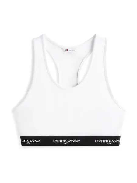 Tommy Jeans Top  čierna / biela