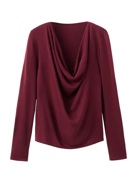 MANGO Sveter  bordová