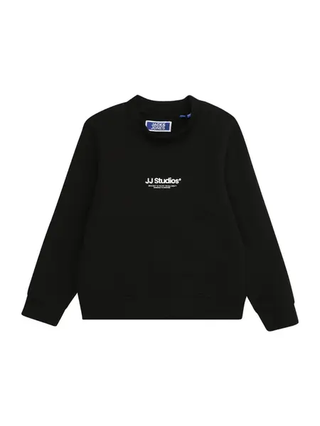 Jack & Jones Junior Mikina 'JJESoho'  čierna / biela
