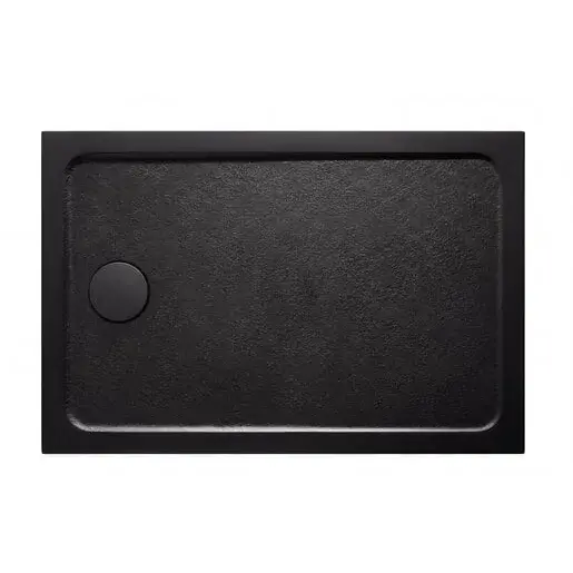 Sprchová vanička obdĺžniková SAT Project 120x90 cm liaty mramor čierna SATSVPRO12090CA