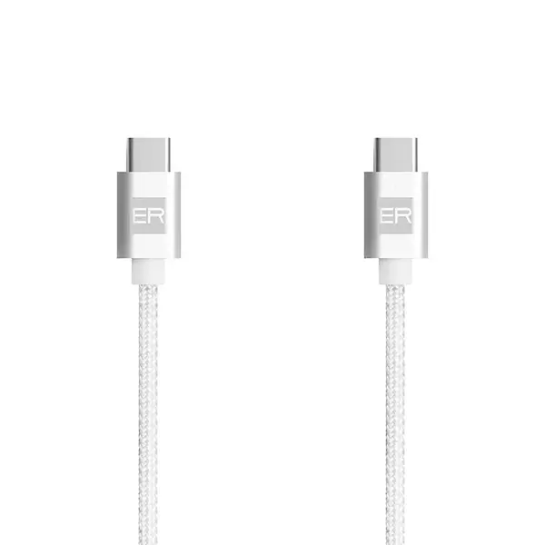 ER POWER Kabel USB-C - USB-C, 5A, 100W, 1,2 m, bílý