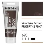 Akrylová barva Meeden 100ml – 690 Vandyke Brown