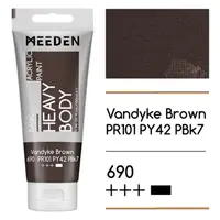 Akrylová barva Meeden 100ml – 690 Vandyke Brown