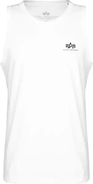 ALPHA INDUSTRIES Tričko  čierna / biela