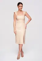 Elegantné čipkované koktejlové šaty