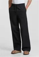 Men's Loose Cotton Linen Pants - Black