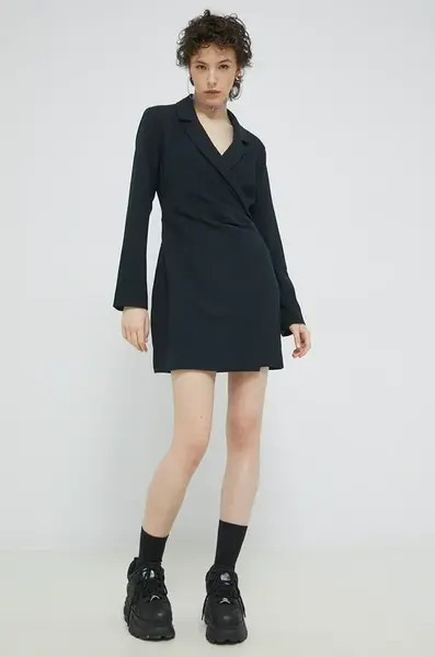 Šaty Abercrombie & Fitch černá barva, mini