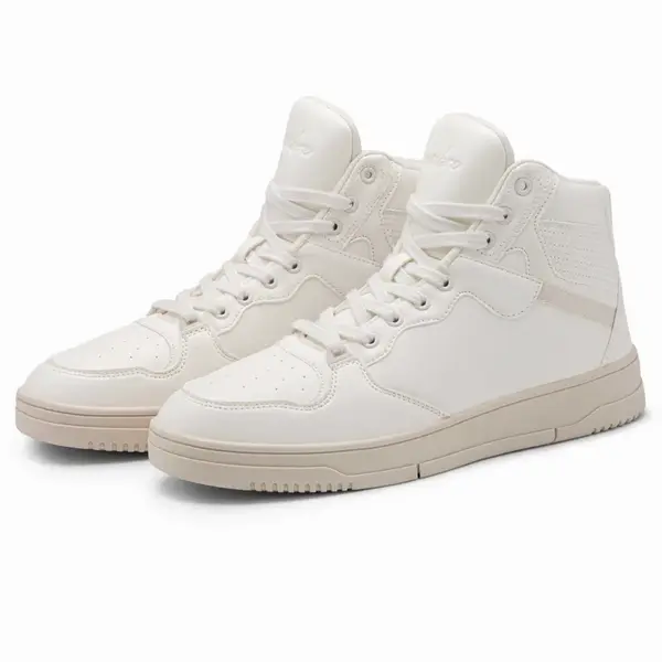 Ombre Insulated men's high top sneaker shoes - white