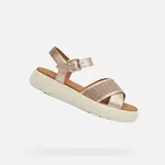 Cream women's sandals Geox Camalei - Women's