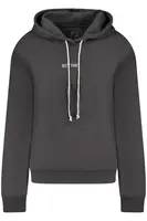 Čierna mikina GUESS JEANS s kapucňou