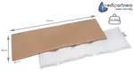 Medi Partners Thermophor with cherry seeds large 20x60 – 5 chambers Waffle – Beige