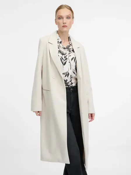 Cream women's coat ORSAY - Women's