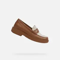 Brown women's moccasins Geox Spherica EC1 - Women's