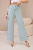 Viscose wide trousers dark mint