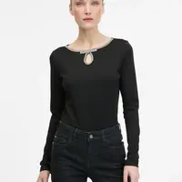 Black women's long sleeve blouse ORSAY - Ladies