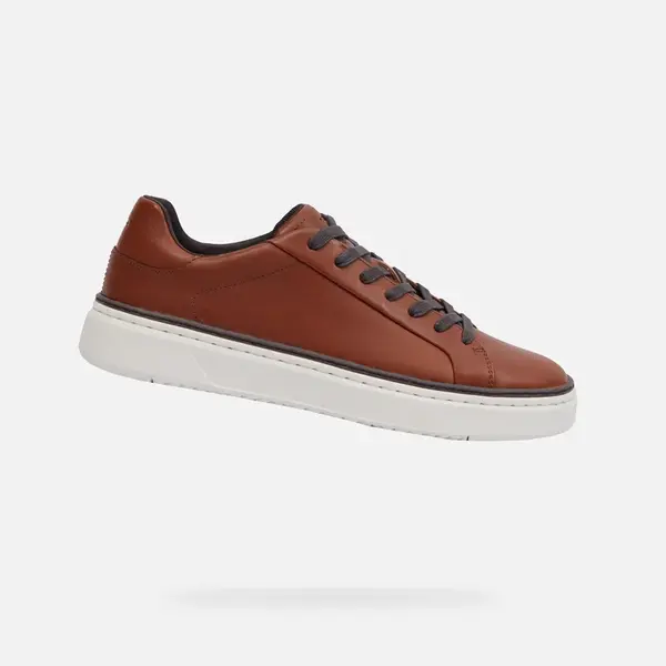 Brown men's sneakers Geox Zackerty - Men's