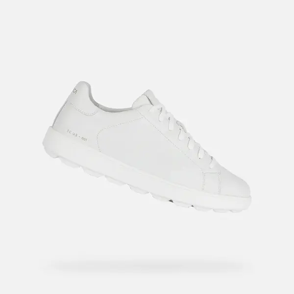 White men's sneakers Geox Spherica ECUB-1 - Men