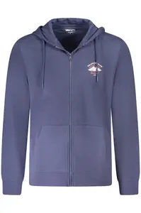 Pánska mikina Wrangler na zips modrá